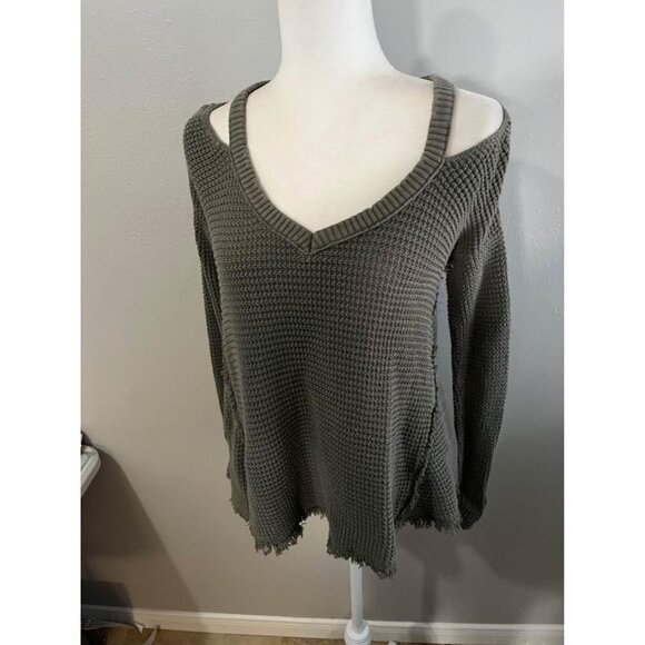 Free People Moonshine Sweater Sage Green Size XS - Picture 8 of 10